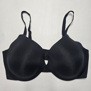 Soma Black Bra 38DD Padded Underwire Recycled Nylon Smooth Microfiber
